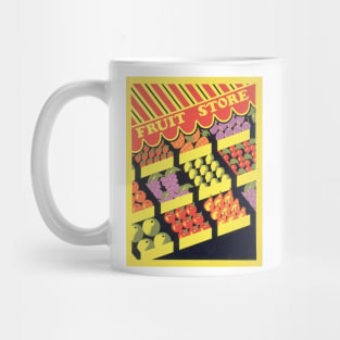 Fruit store (1936) vintage poster by Federal Art Project Mug